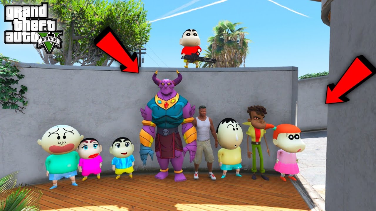 GTA 5 : Franklin Playing Hide & Kill With Shinchan & Pinchan in GTA 5 ! JSS GAMER