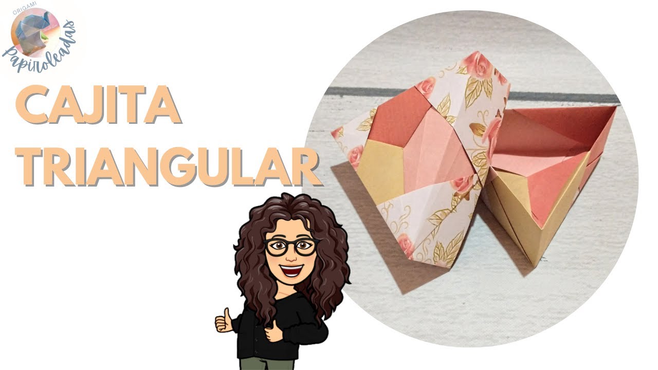 SUPER Y PRÁCTICA! CAJITA TRIANGULAR DE ORIGAMI