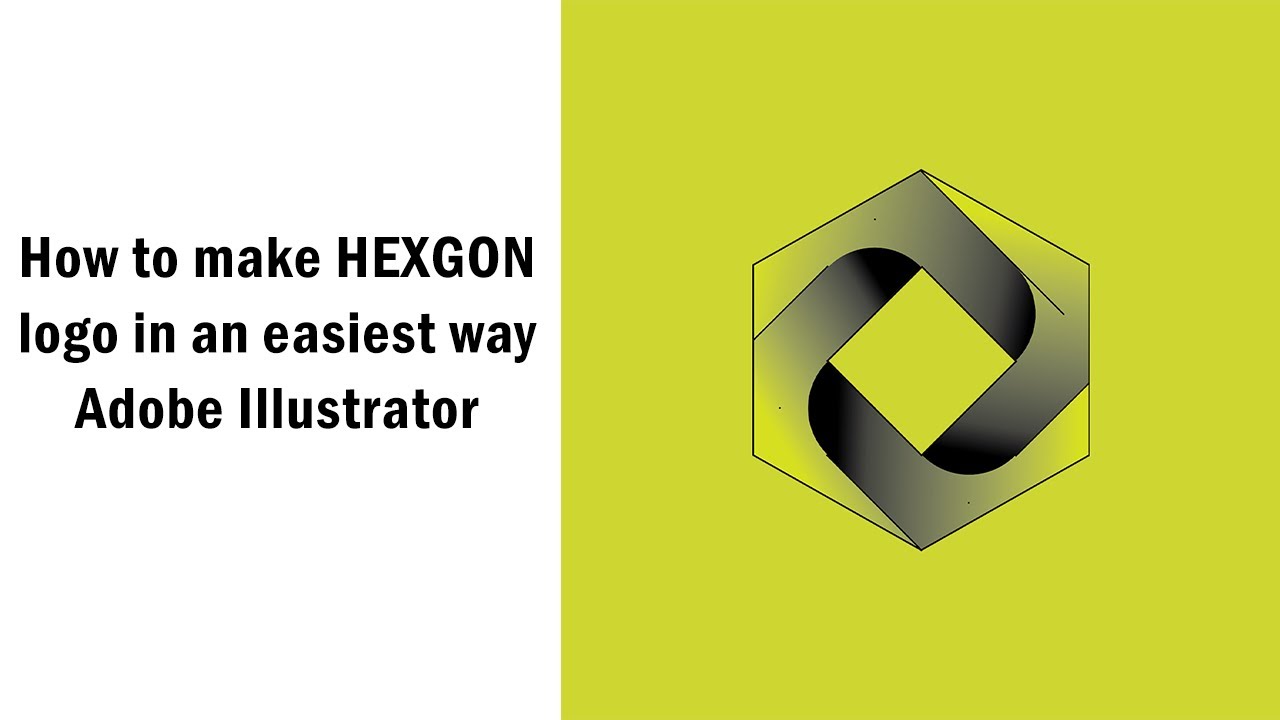 How to make a beginner friendly hexagon logo | Under 5 mins | Adobe Illustrator