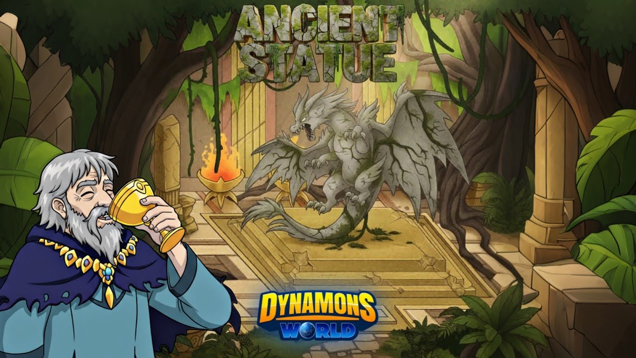 SPIRIT DRAGON STATUE & MAGICAL WATER | GUARDIAN TEMPLE | CH - 16 | DYNAMONS WORLD 