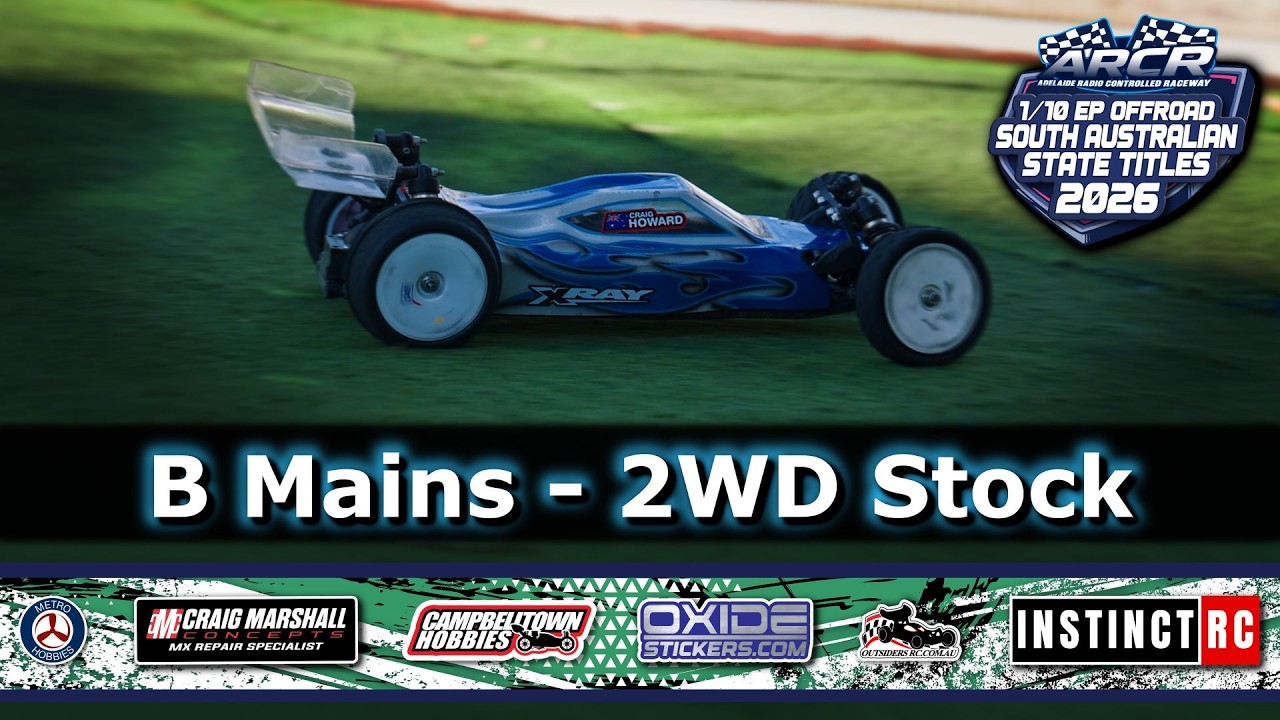 B Mains - 2WD Stock - 2026 RCRA 10th Offroad SA State Titles