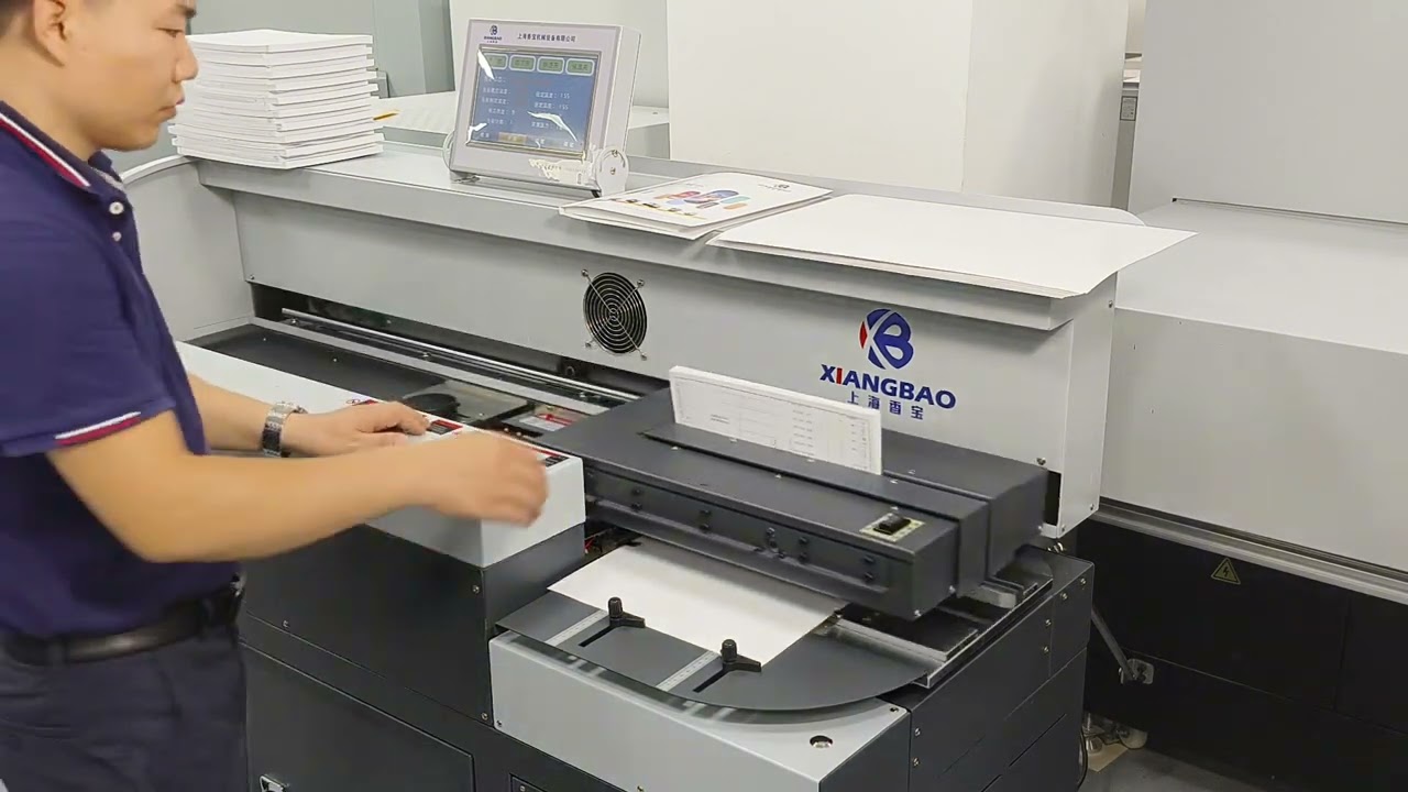Shanghai Xiangbao XB-AR10000K Intelligent Dual-Run Binding Machine Operation