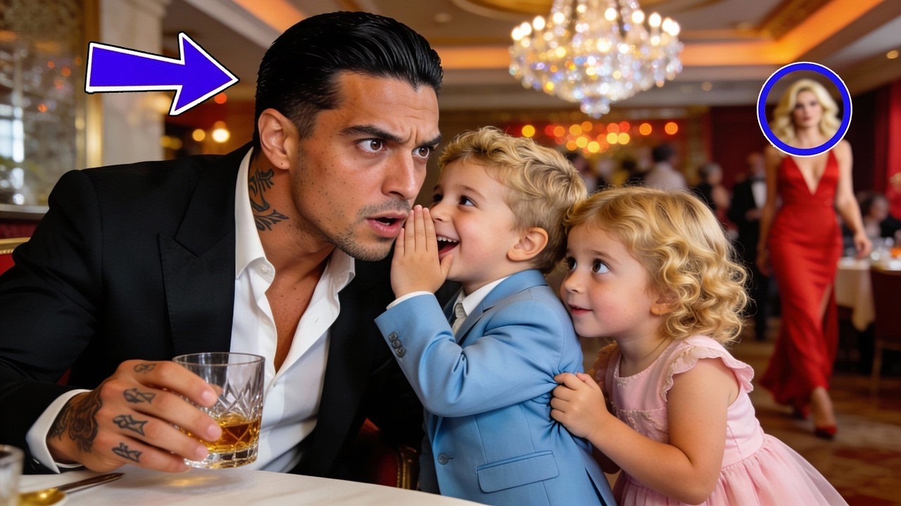 Der Mafiaboss trank allein Tee – bis zwei Mädchen flüsterten: „Tu so, als wärst du unser Papa“
