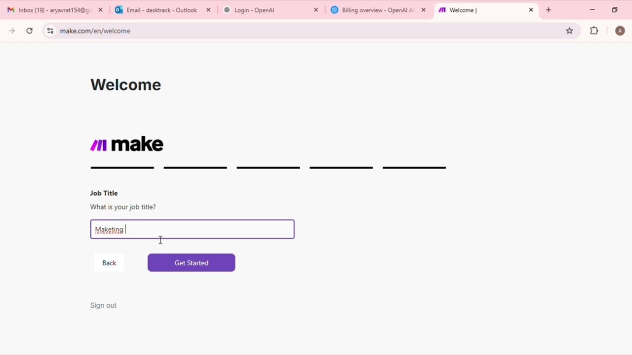 How to register in make.com | DeskTrack