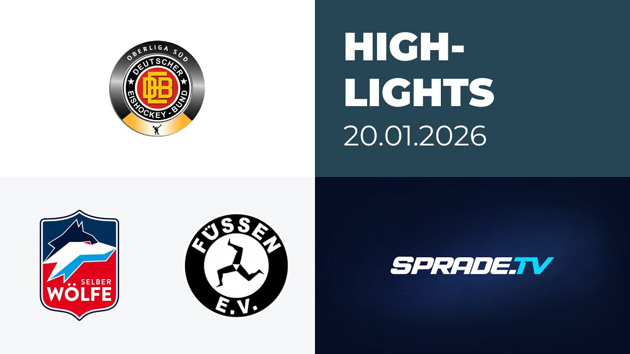 20.01.2026 - Highlights - Selber Wölfe vs. EV Füssen