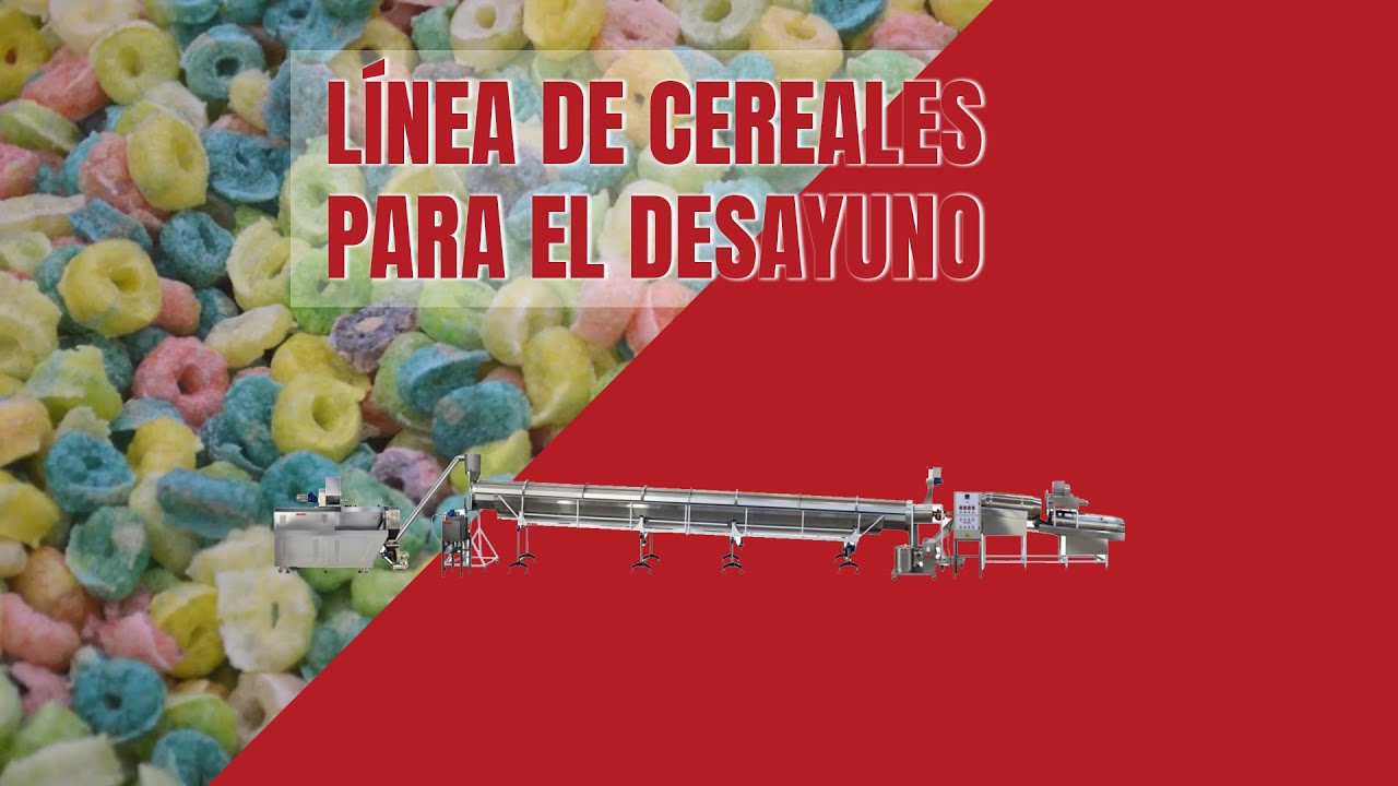 Línea de procesamiento de cereales para desayuno