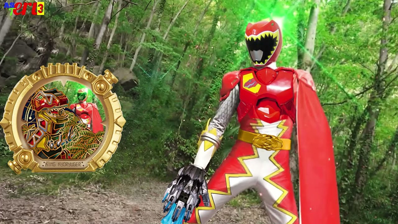 King Kyoryu Red (Universe Warriors) fanmade Sentai Ring