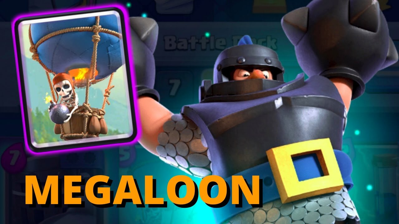 MEGALOON - 3.5 Mega Knight Balloon Deck - CLASH ROYALE
