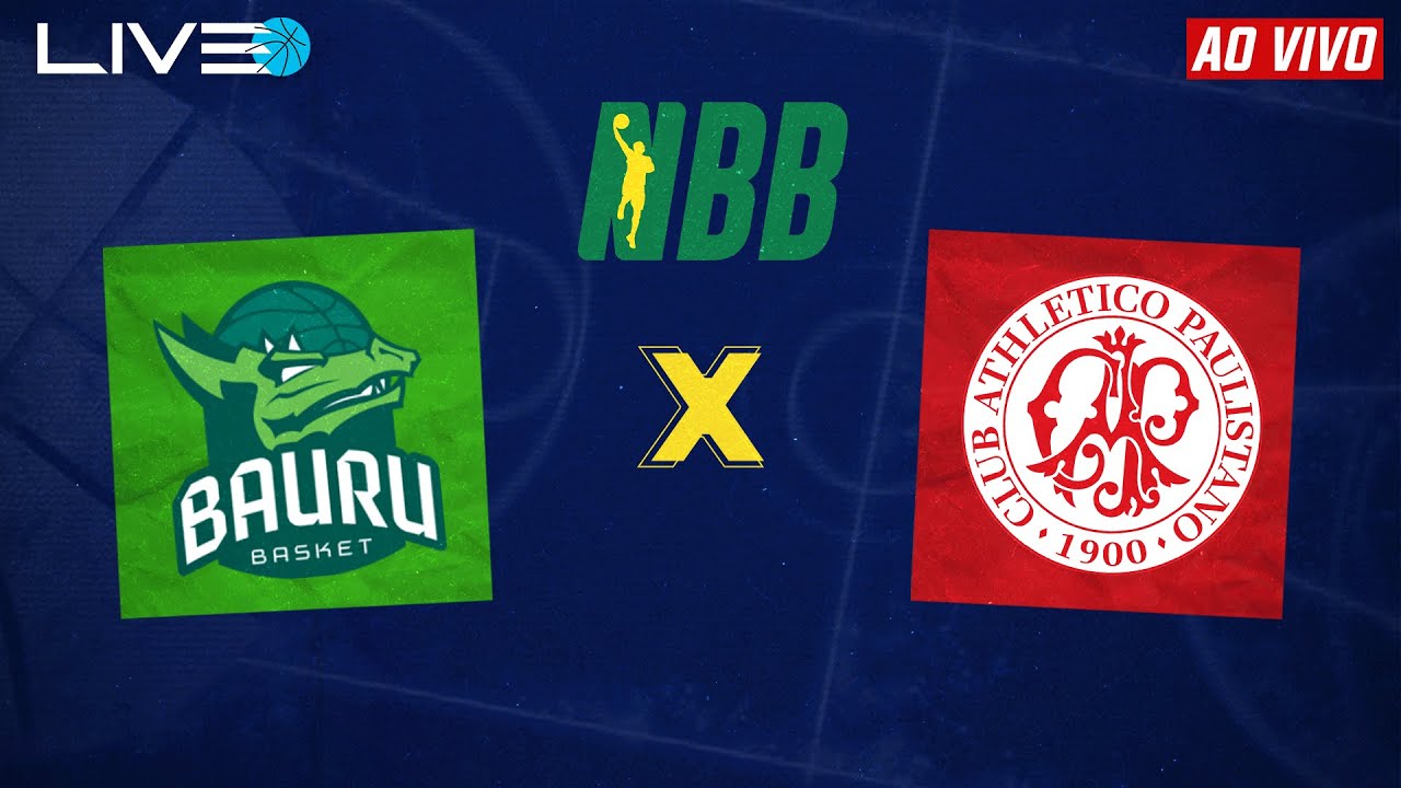 BAURU BASKET x PAULISTANO - NBB AO VIVO COM IMAGENS