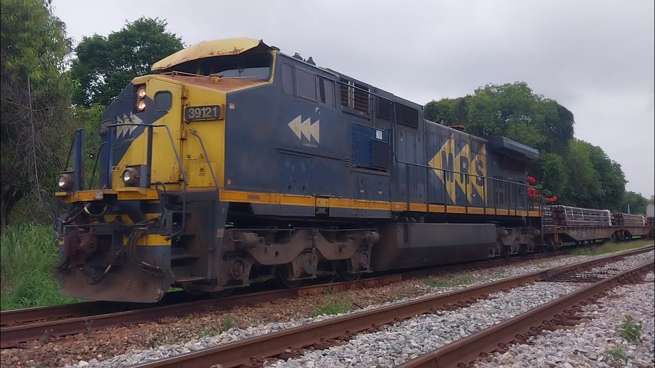 MRS - Carga Geral (KSV) com apenas uma C38-EMi #3912-1 e um container 