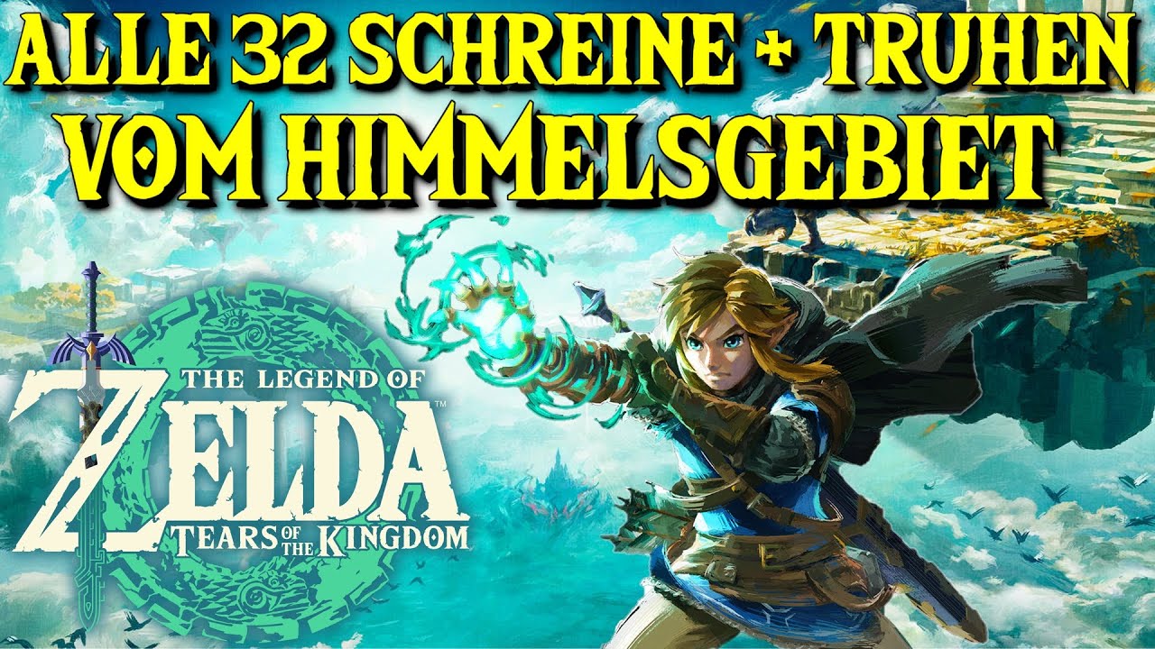 Zelda Tears of the Kingdom alle 32 Schreine + Truhen vom Himmelsgebiet Tutorial auf  Deutsch ⚔️