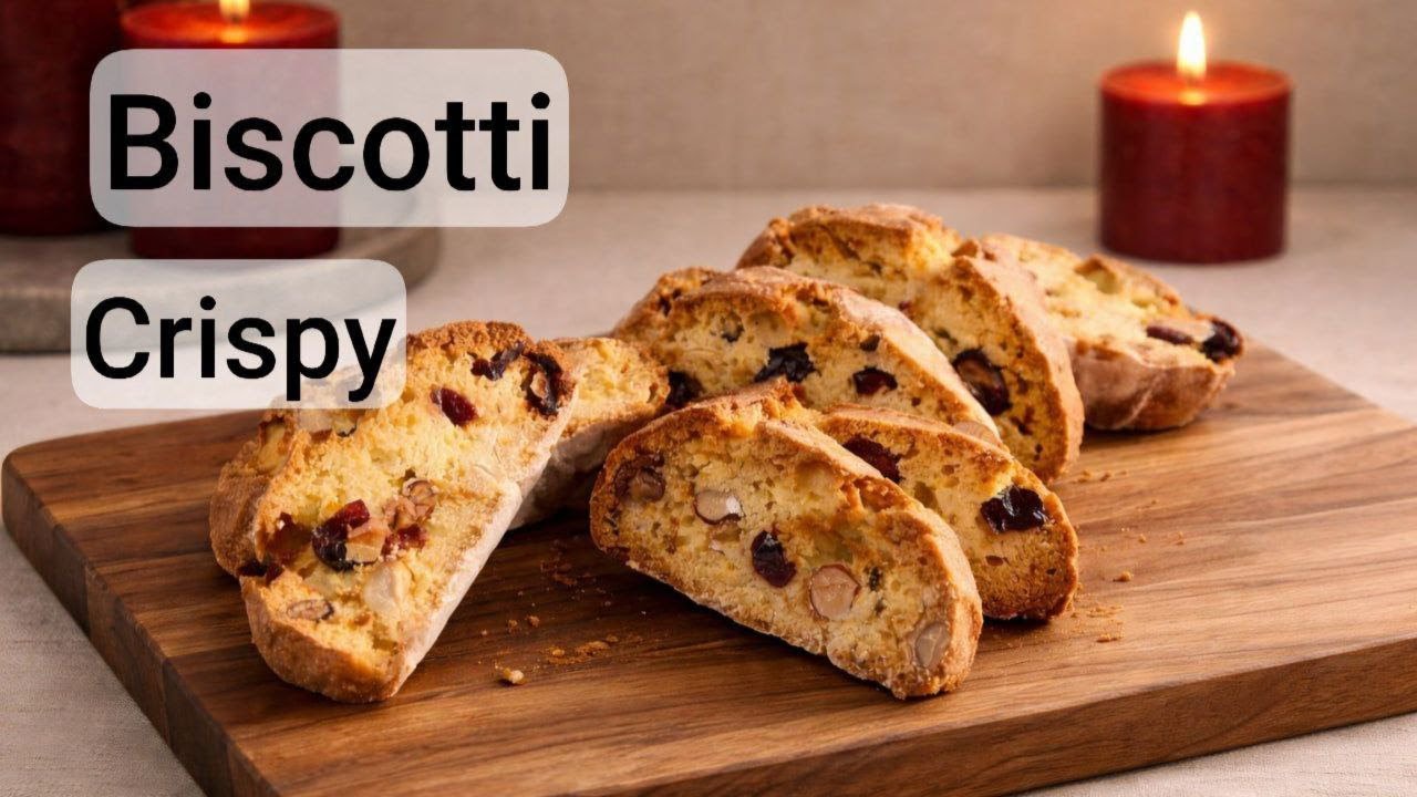 Crispy Italian Biscotti | Nuts & Cranberries Recipe