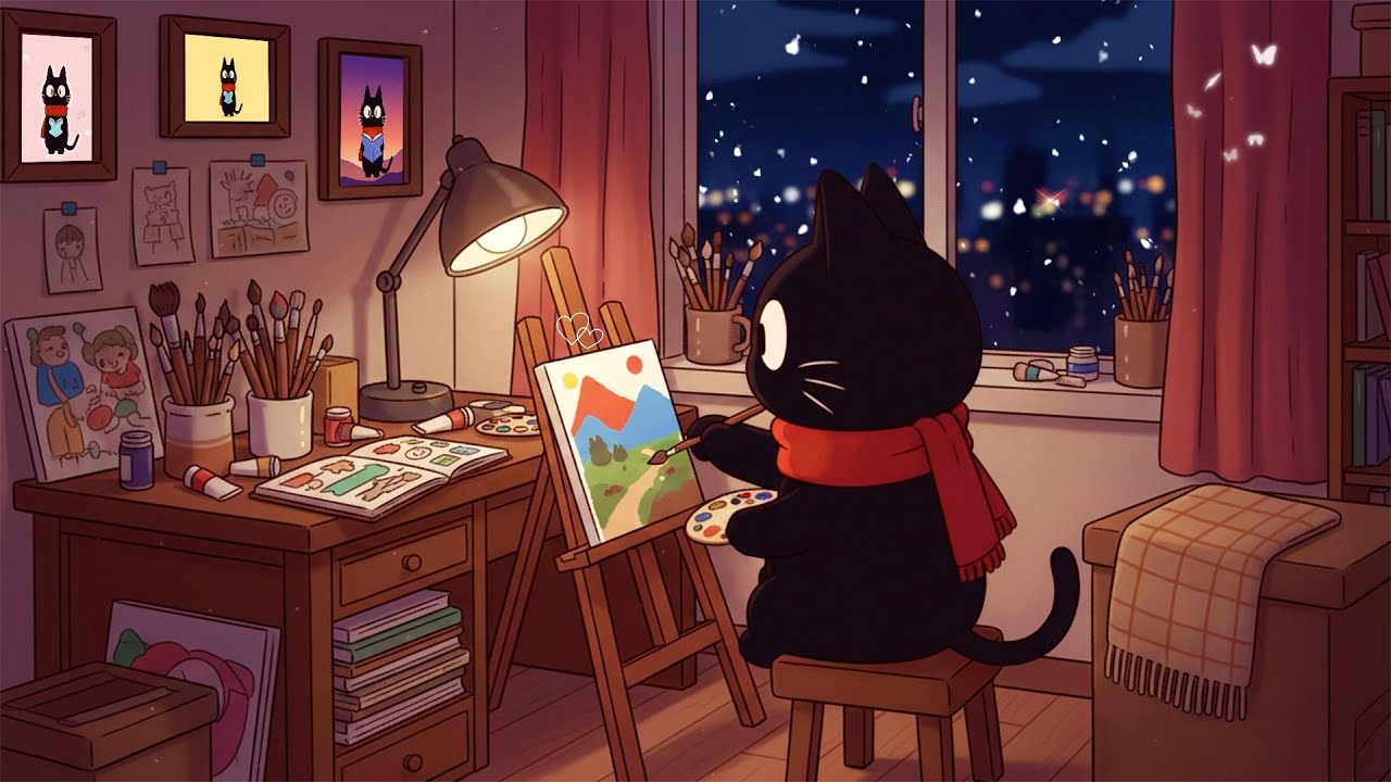 The Sound of Winter Colors ❄️🖌️ Lofi for Calm Moments
