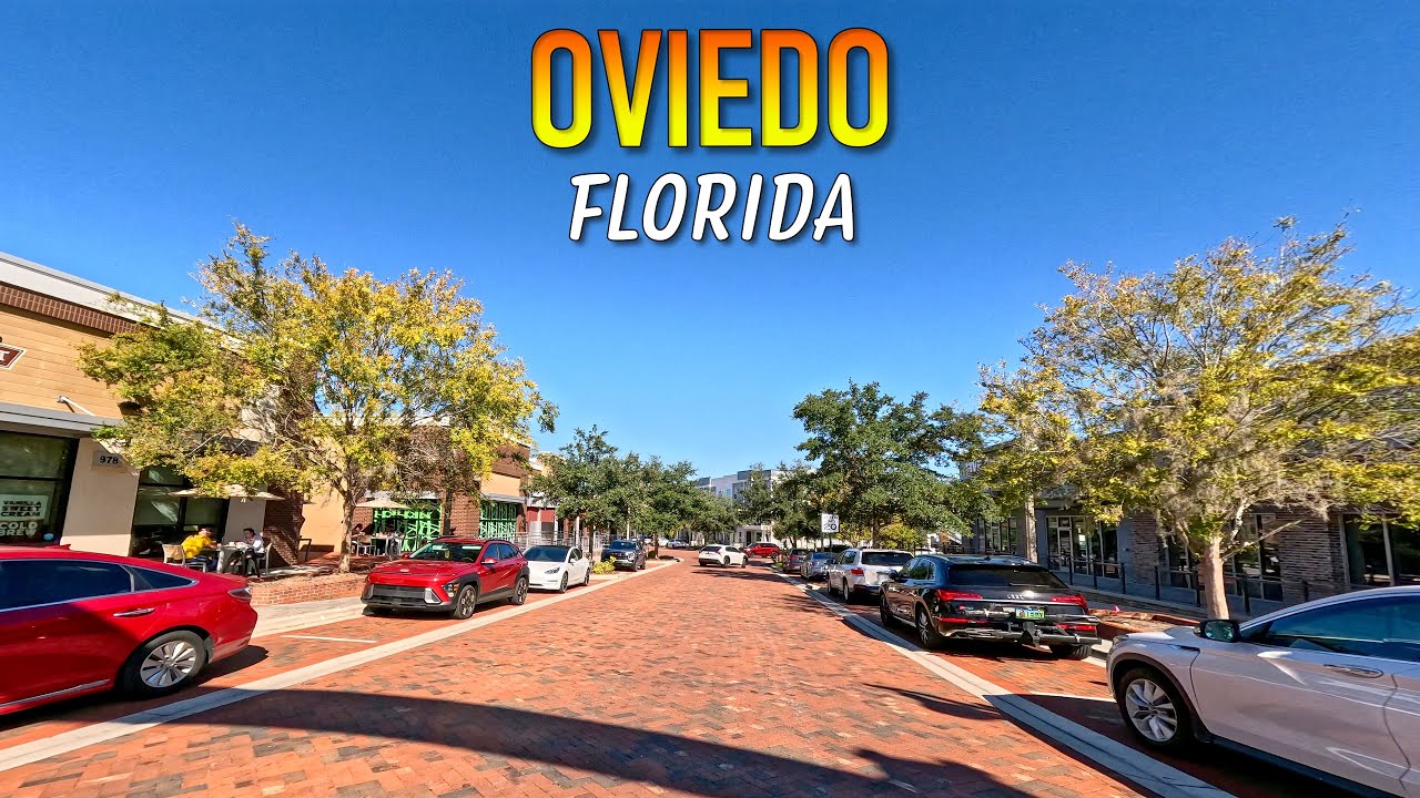 Oviedo Florida Driving Through
