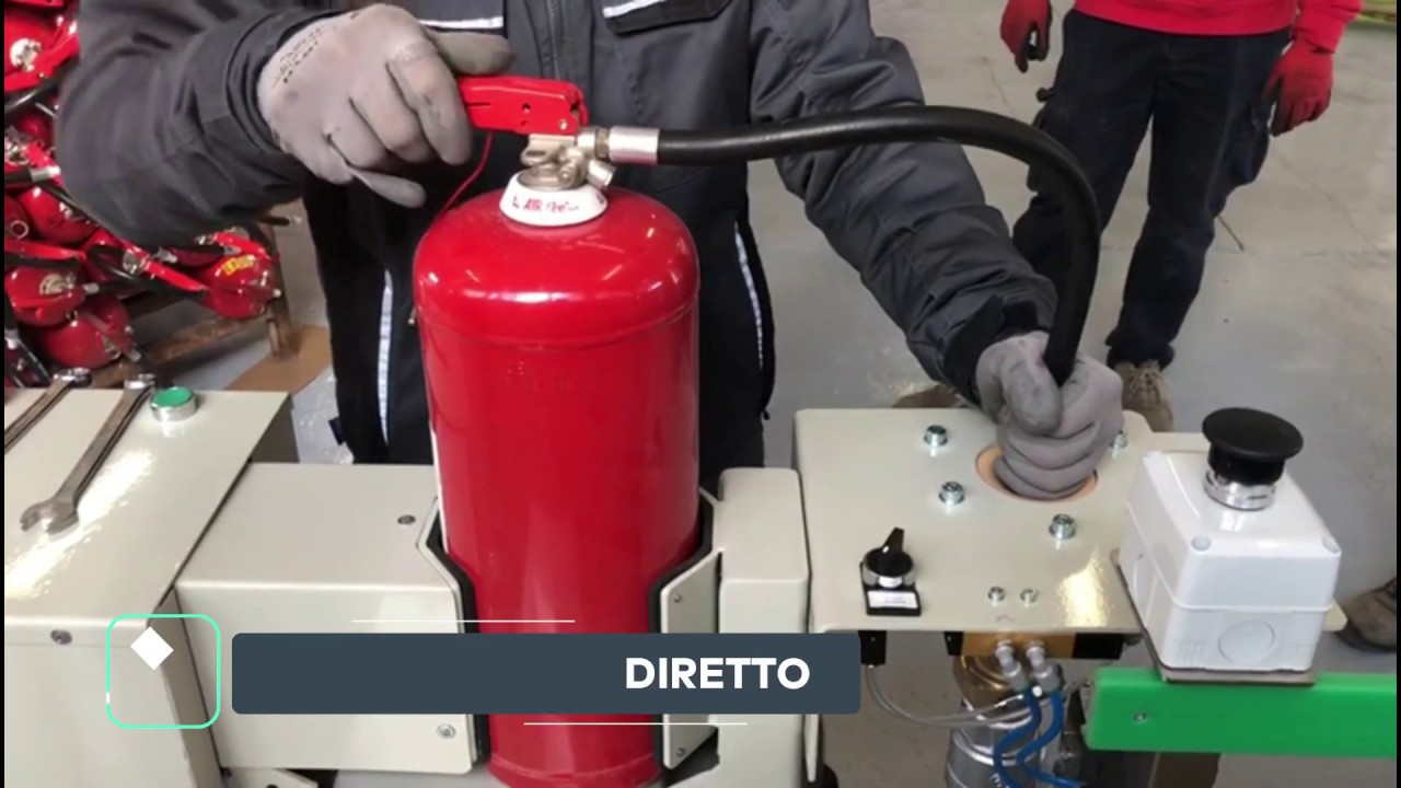 AESSE - SVUOTAMENTO ESTINTORE A POLVERE, PULIZIA VALVOLA E BONIFICA FINALE