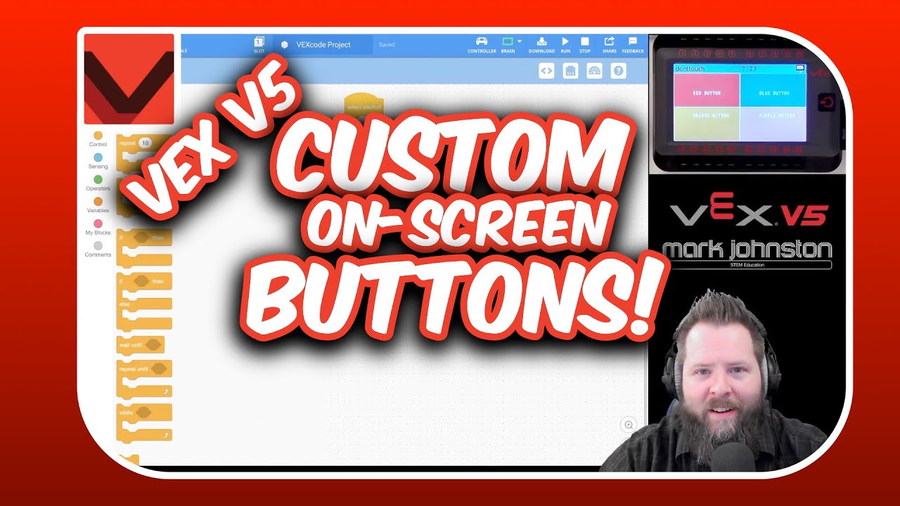 V5 Brain Make On-Screen Buttons