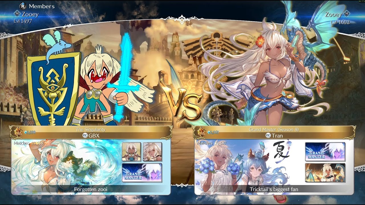 GBX (Zooey) Vs Tran (Zooey) Zooey GM ft10 Mirror match GBVSR patch 2.40 last bit of the ft10