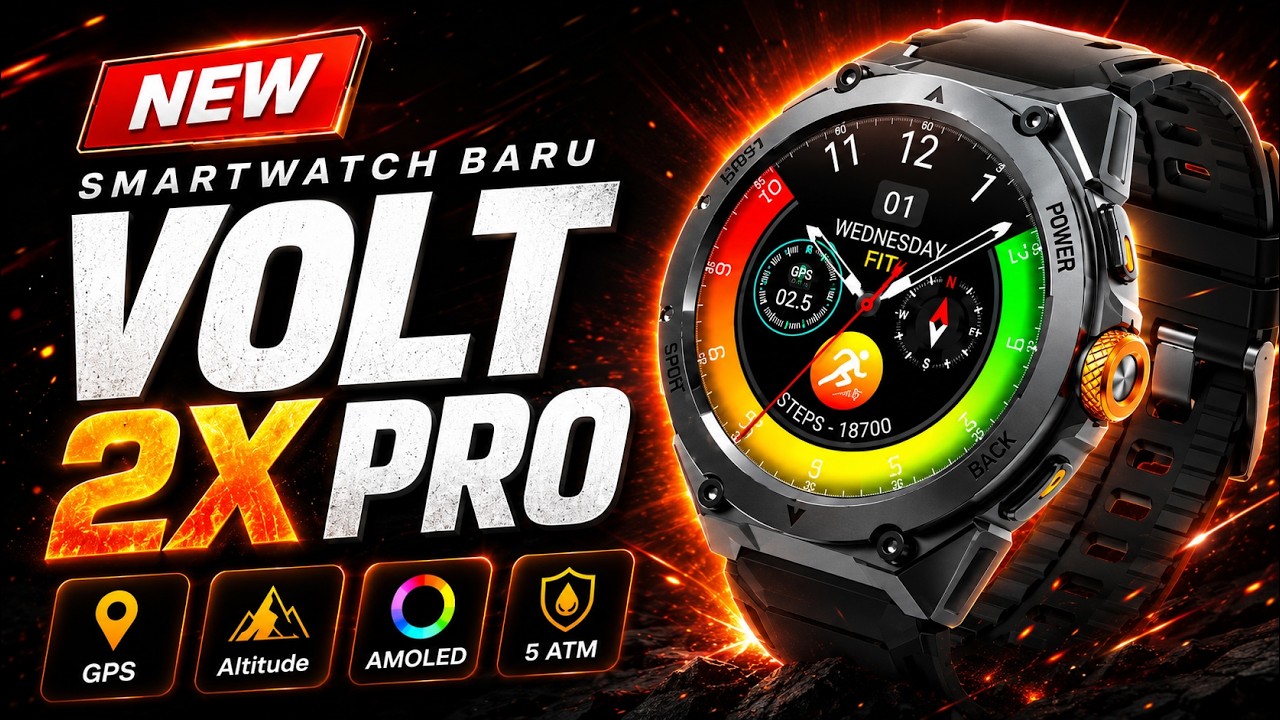 SMARTWATCH JETE VOLT 2X PRO - DUAL BAND GPS, OFFLINE MAPS