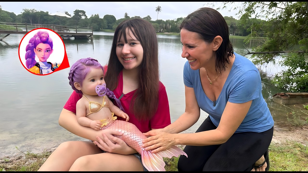 Nasceu a beb&ecirc; sereia da Rumi, de Guerreiras do K-Pop