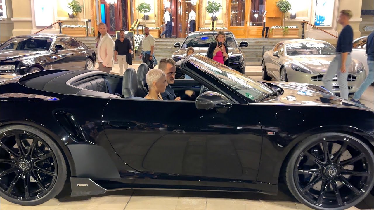Brabus CEO Constantin Buschmann & Milica With Brabus 820 In Casino Monaco.