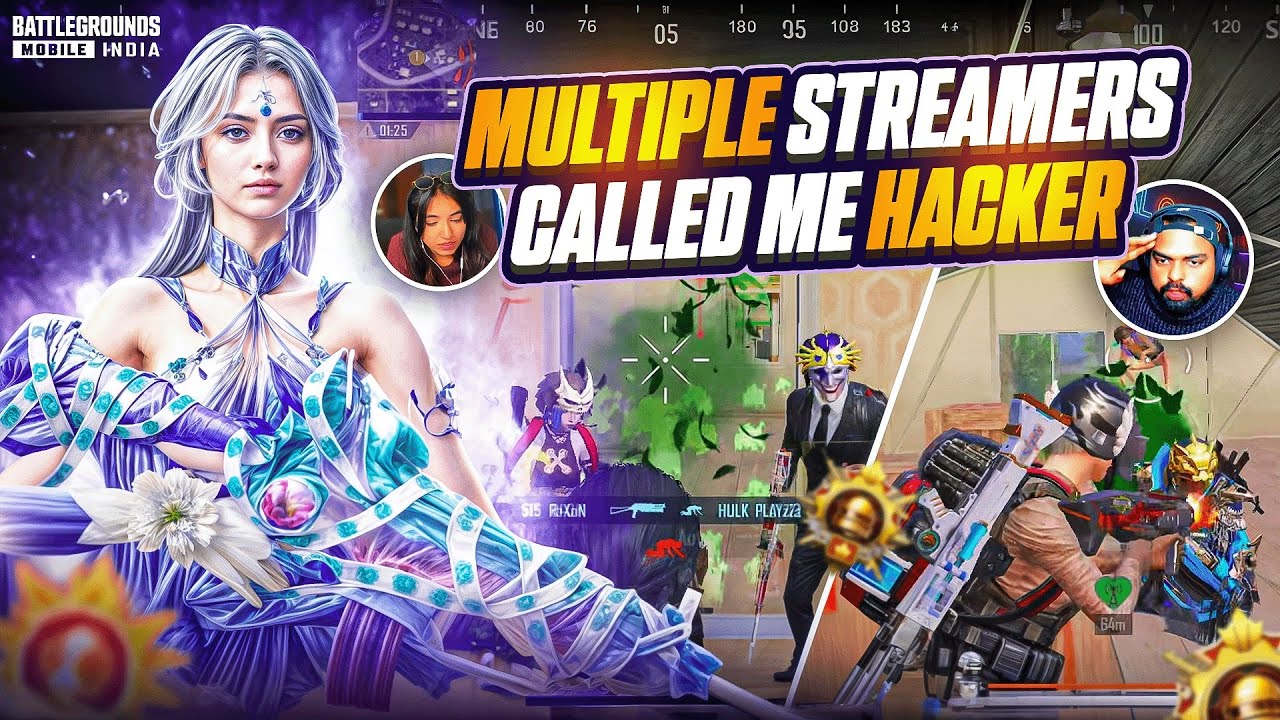Multiple Streamer’s Vs Roxon💀 Streamer Teammates Called Me H@cker & Salute After This🔥 | BGMI