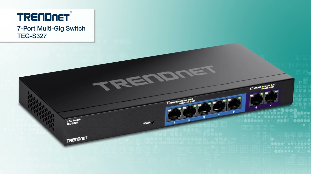 TRENDnet 7-Port Multi-Gig Switch - TEG-S327