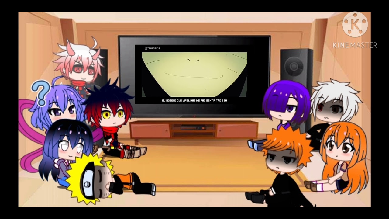Tokyo Ghoul,Bleach,Naruto e Ric reagindo ao rap Monster(Tauz)