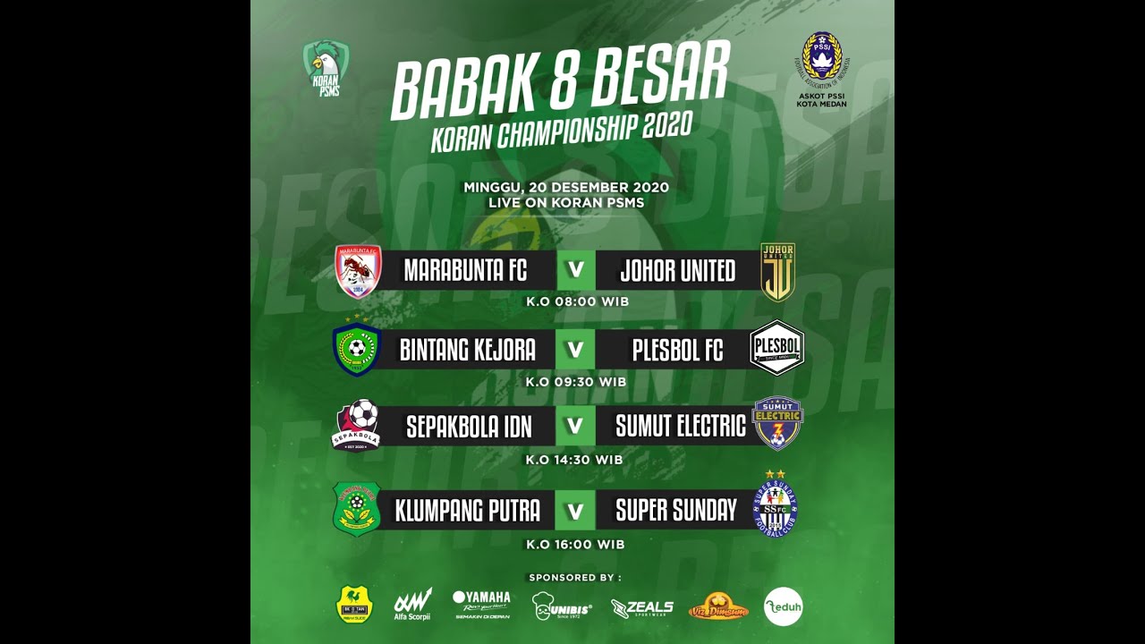 KORAN PSMS CHAMPIONSHIP : MARABUNTA FC vs JOHOR UNITED