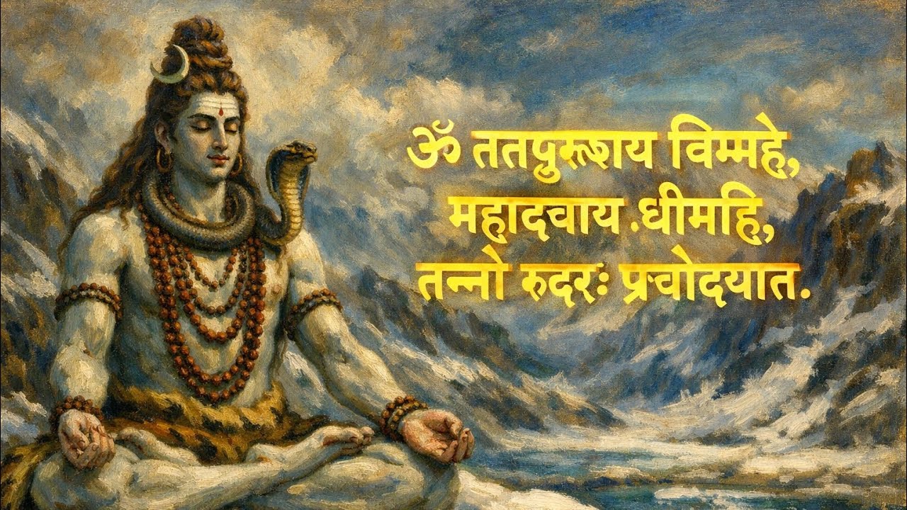 ॐ तत्पुरुषाय विद्महे महादेवाय धीमहि तन्नो रुद्रः प्रचोदयात् | शिव गायत्री मंत्र 🕉️ – 108 बार जप
