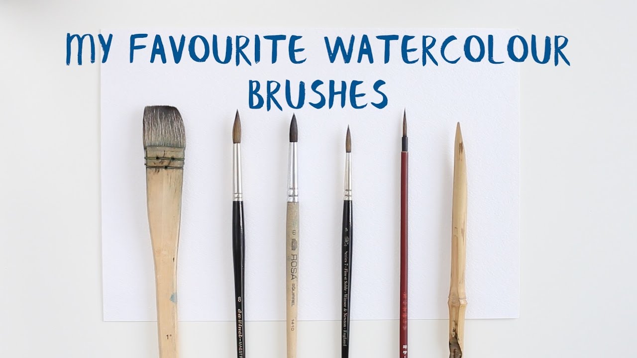 My favourite watercolour brushes