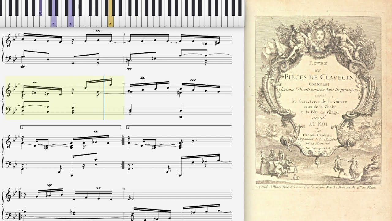 La Plaintive by Jean-François Dandrieu (1724, French Harpsichord)