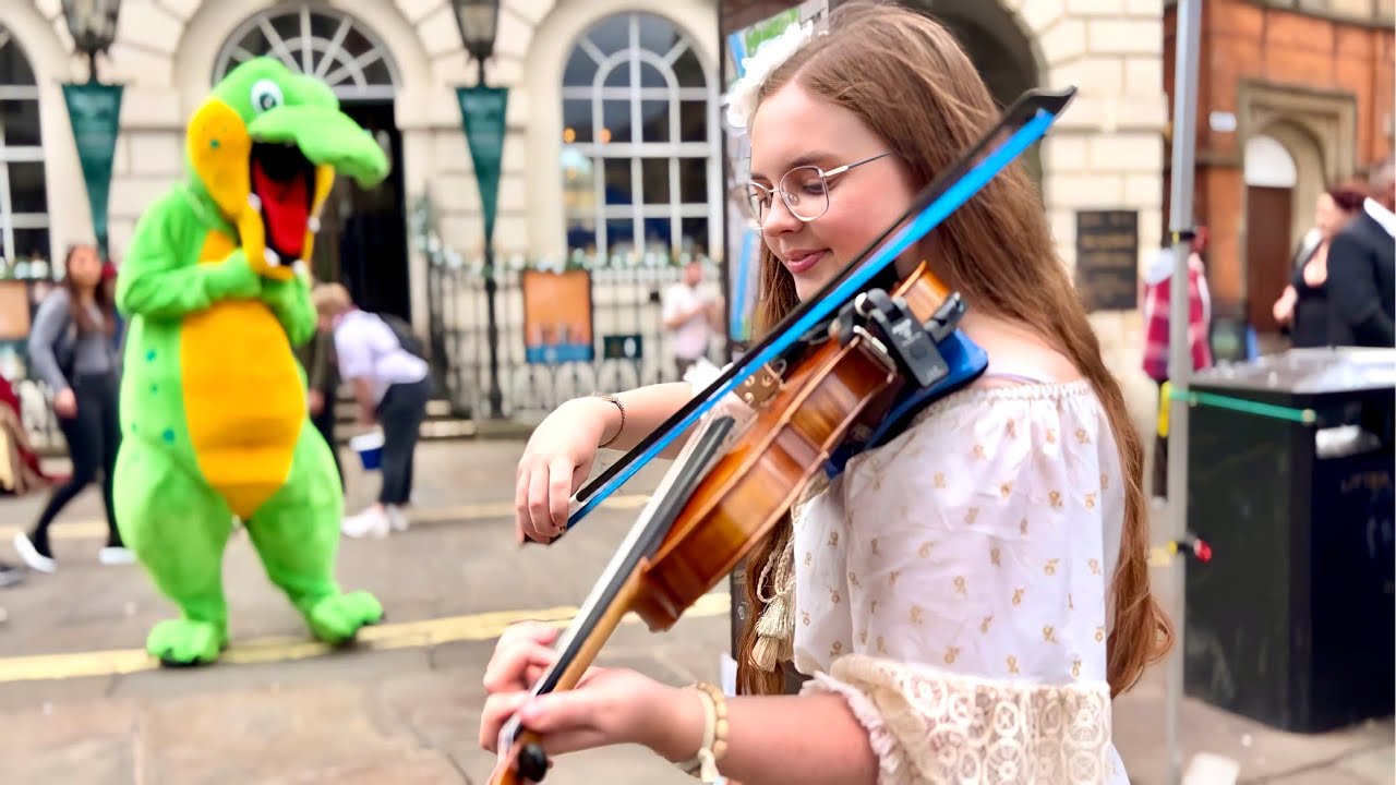 Radio Ga Ga - Queen | Violin Cover - Holly May (Busking)