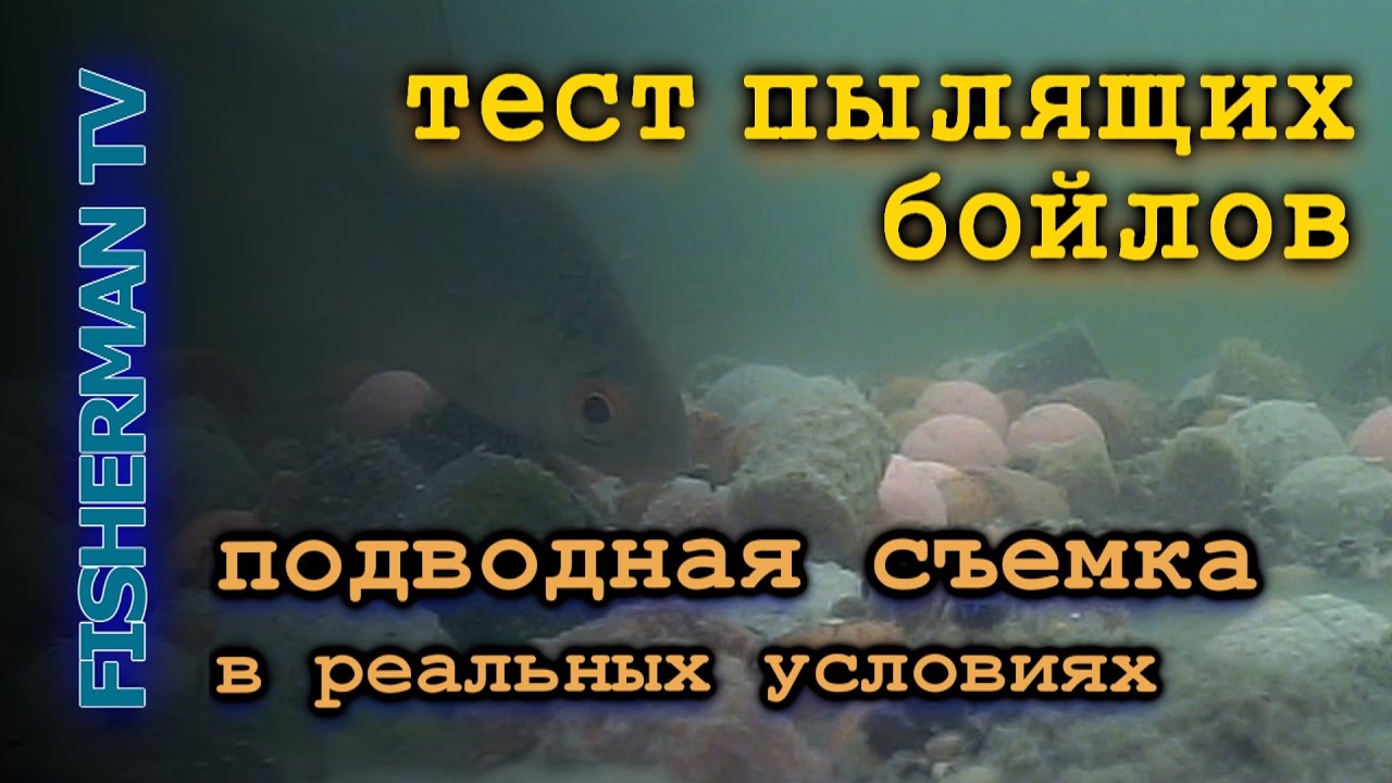 Тест пылящих бойлов, подводная съемка в реальных условиях
