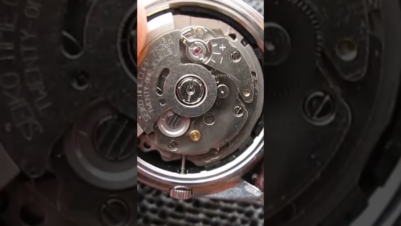 How to remove stem (crown) from Seiko 7s26