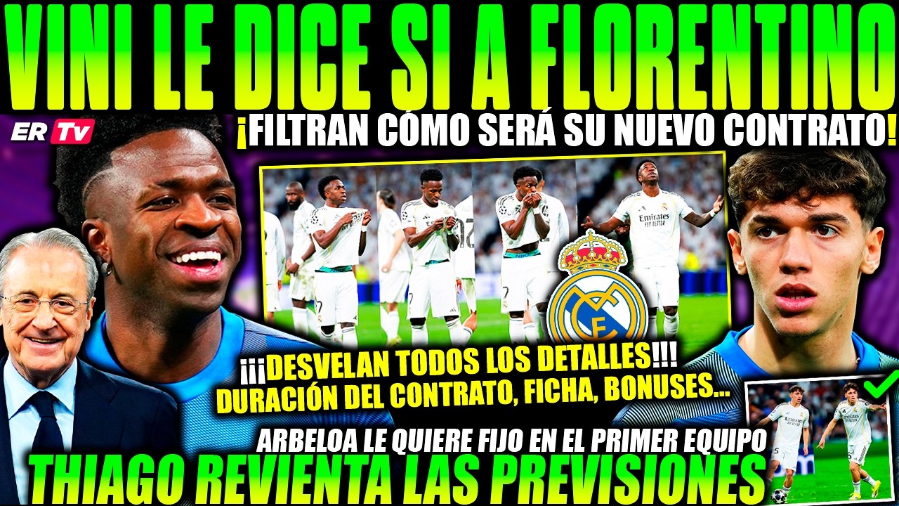 VINICIUS - FLORENTINO TRATO HECHO ¡FILTRAN TODOS LOS DETALLES de SU RENOVACIÓN! REVOLUCIÓN THIAGO