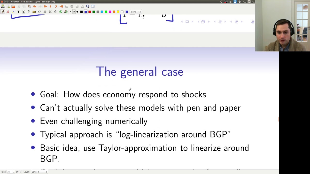 RBC: Waving hands about log linearization
