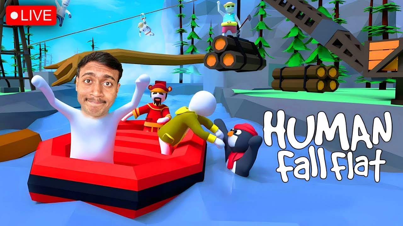 🔴 Human: Fall Flat | LIVE STREAM | TELUGU & HINDI | Hi5 GAMER ✅