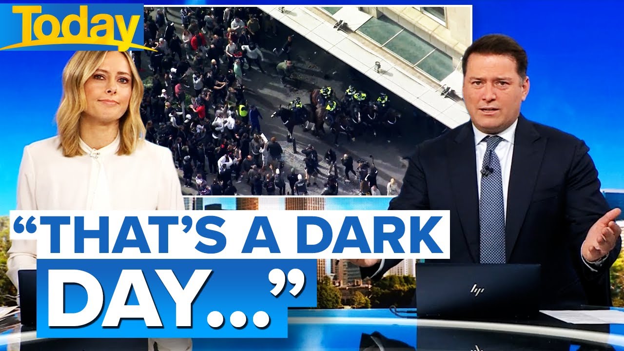 Aussie host slams illegal anti-lockdown protest in Sydney | Coronavirus | Today Show Australia