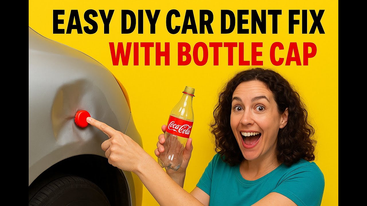 I Fixed this Car Dent Using Only Bottle Caps