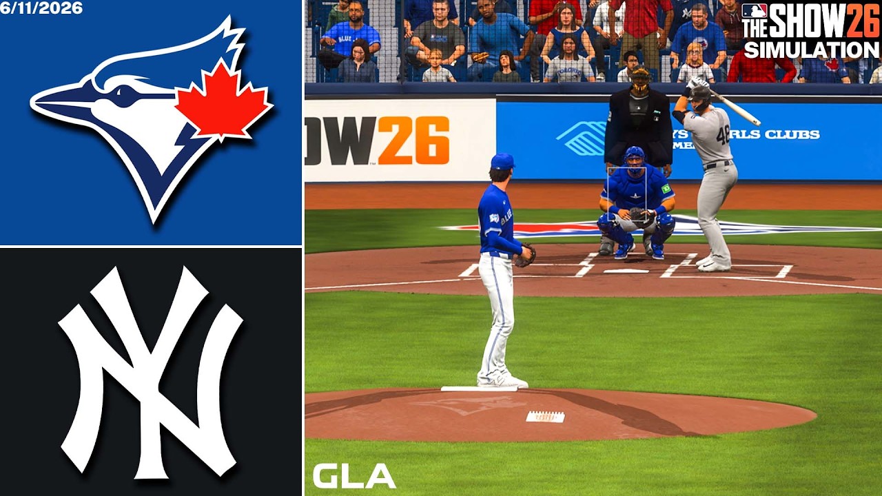 Yankees vs. Blue Jays Simulation | 6/11/26 | MLB The Show 26 PS5 Gameplay