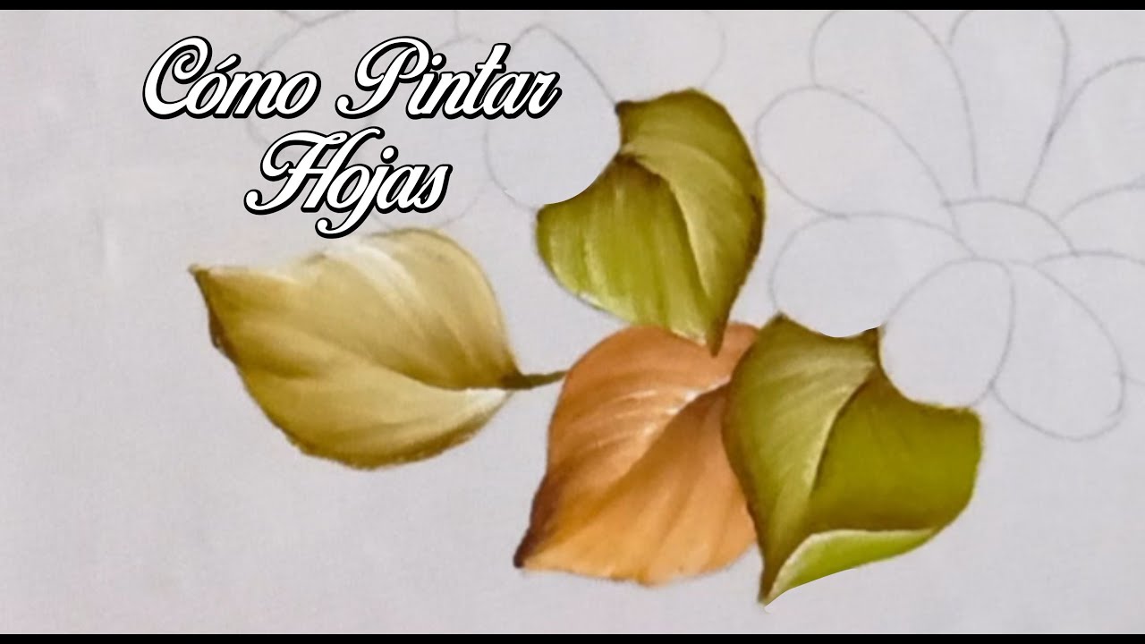 Cómo Pintar Hojas Sobre Tela en 2 Tonos Diferentes