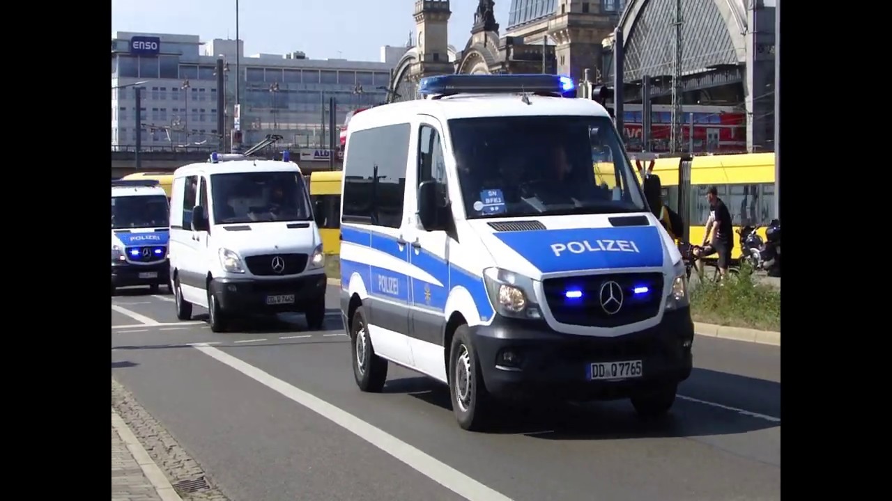 Einsatzfahrten bei Risikospiel SG Dynamo Dresden vs. FC St. Pauli🚓