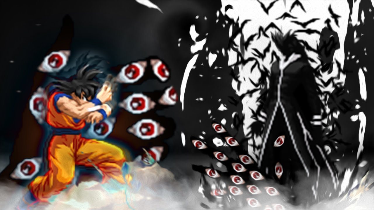 The world falls into darkness! Goku must defeat him! KOF MUGEN Blizzard Goku vs Essence of Darkness