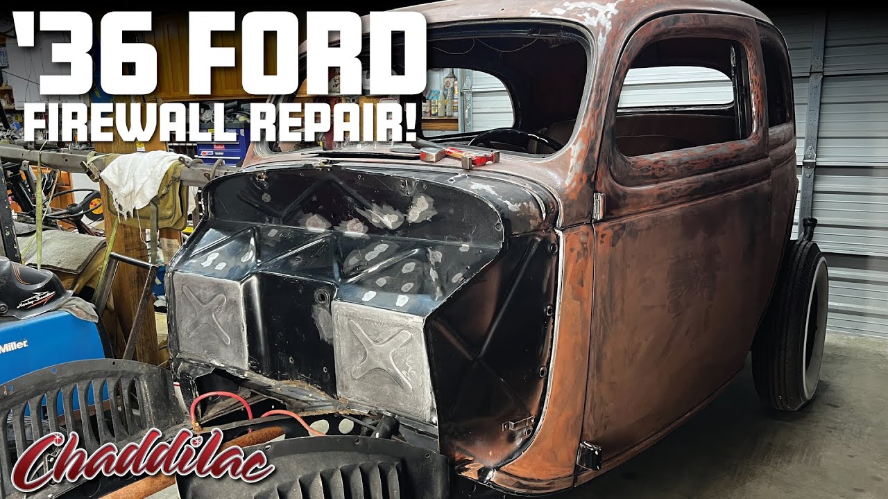 1935 1936 Ford Firewall Repair &middot; 36 Tudor get's new firewall patch panels!