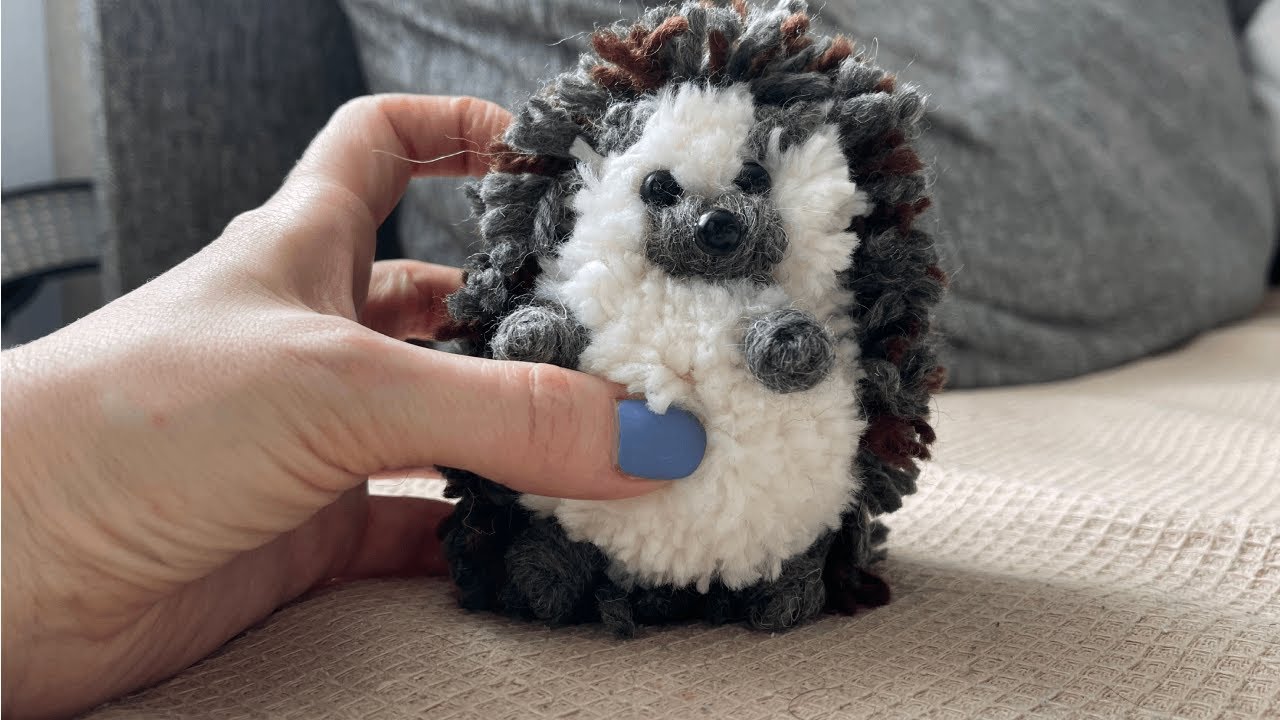 Amazing idea! How to make a cute Hedgehog out of yarn   DIY
