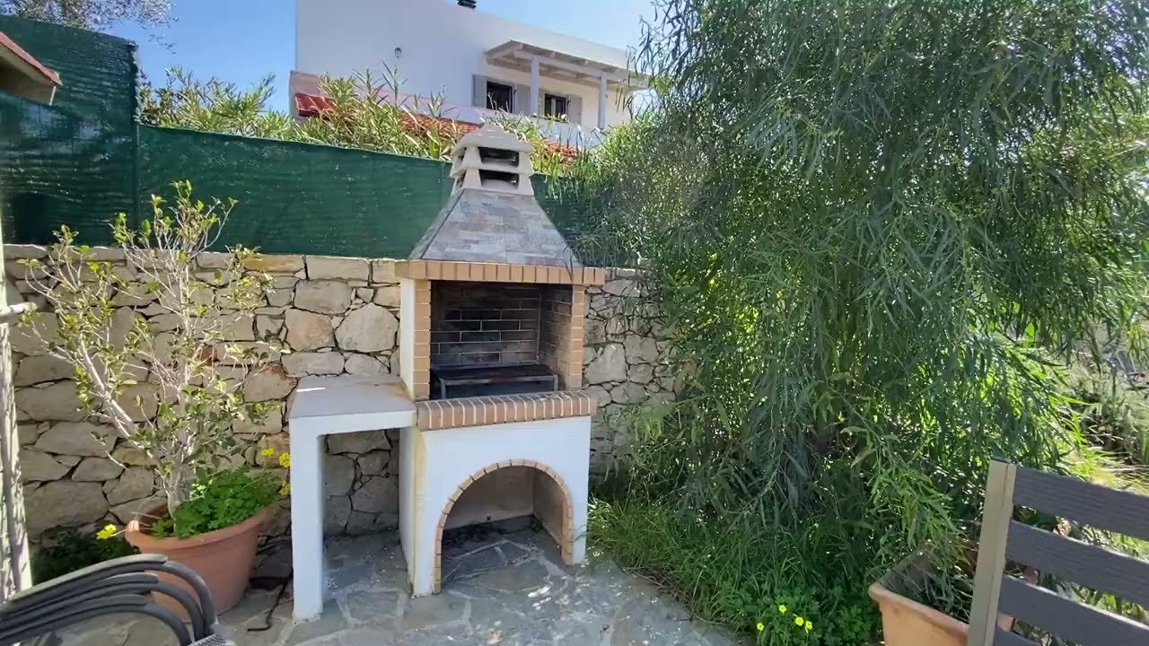 Sold! North Rethymno furnished villa for sale, 124 sq.m., with swimming pool and distant sea views.