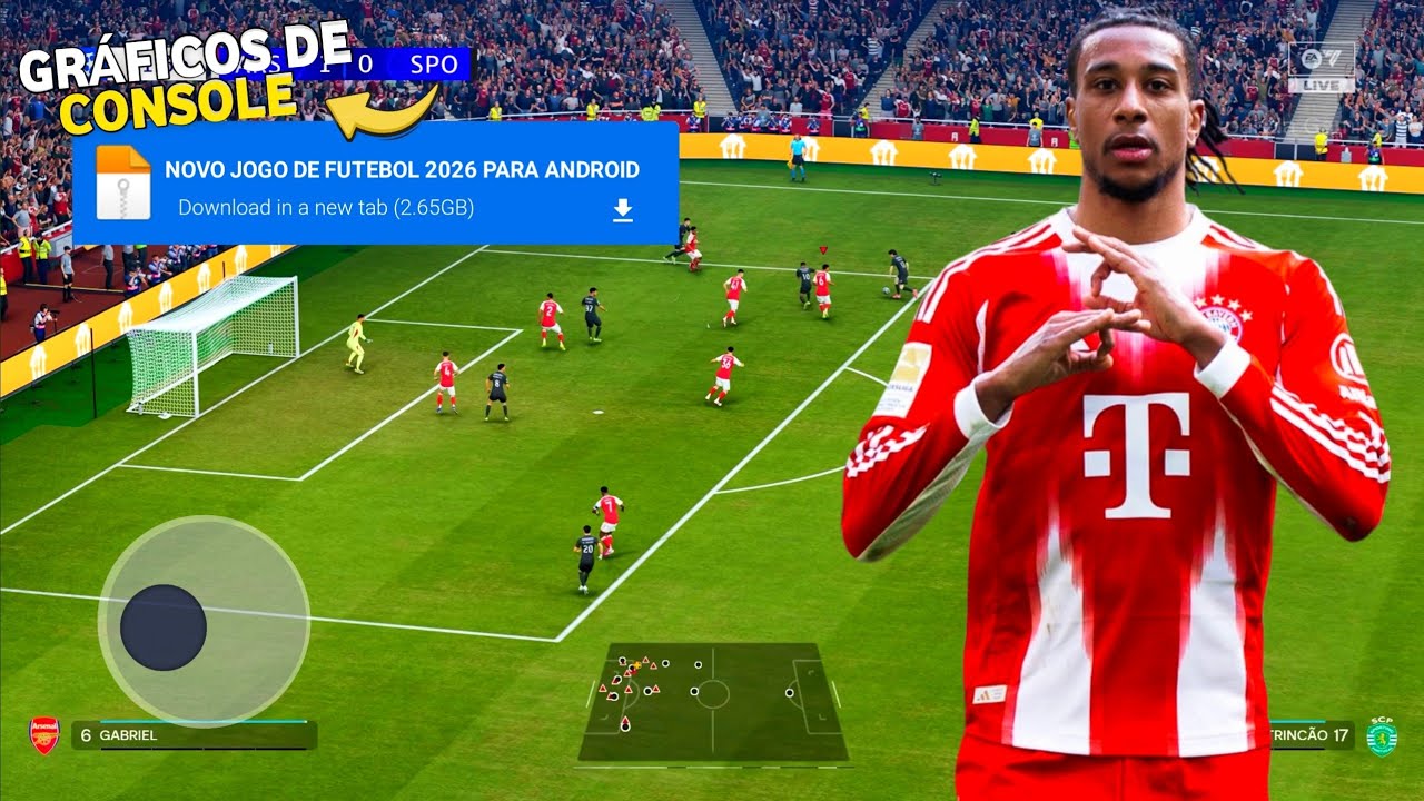 INCR&Iacute;VEL!! ESSE JOGO DE FUTEBOL PARA ANDROID COM GR&Aacute;FICOS DE PS5 NOVAS LIGAS E SEM INTERNET