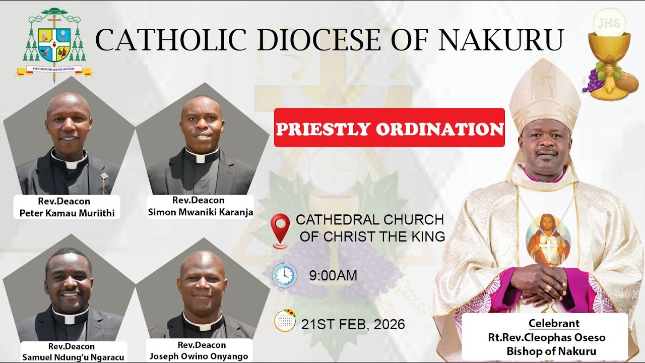 21-02-2026 | LIVE | Catholic Diocese of Nakuru Priestly Ordination.