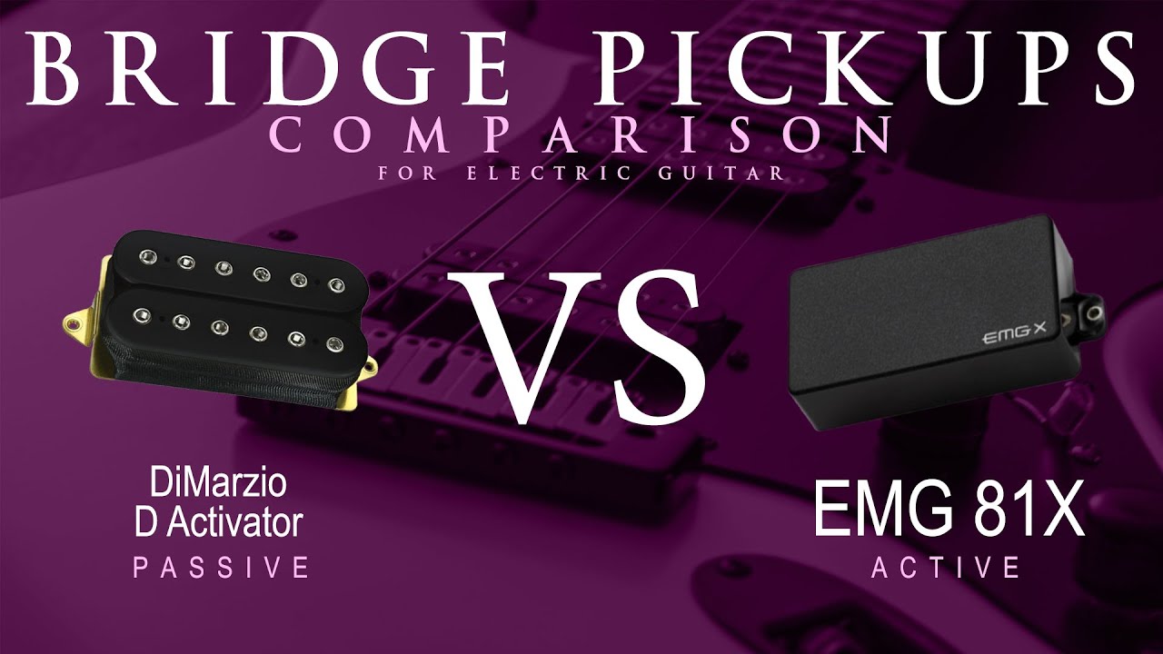 DiMarzio D ACTIVATOR vs EMG 81X - Bridge Pickup Guitar Tone Comparison Demo