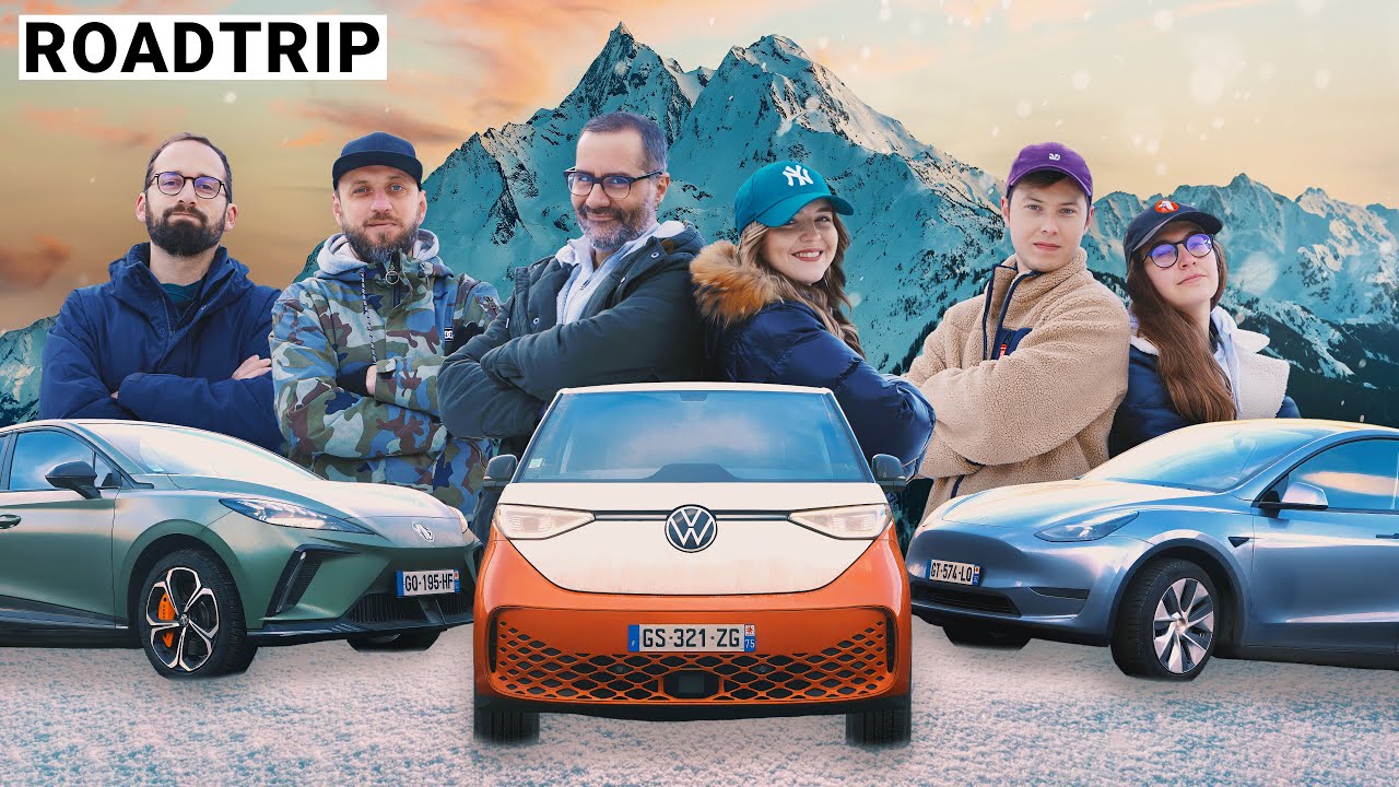 L'enfer en voitures &eacute;lectriques &agrave; la montagne ? On relie 10 stations de ski dans les Alpes !